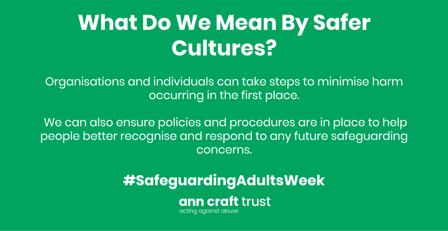 Safeguarding Adults Week 2021 Safer Cultures Ann Craft Trust 1180